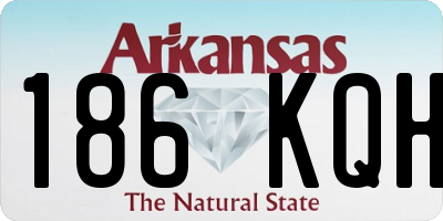 AR license plate 186KQH