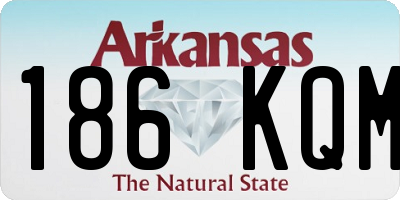 AR license plate 186KQM