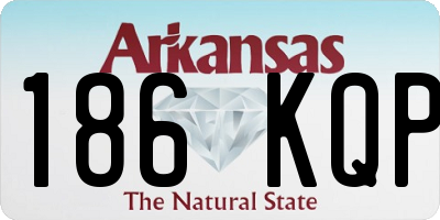 AR license plate 186KQP