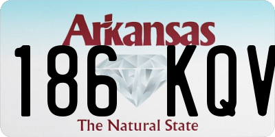 AR license plate 186KQV