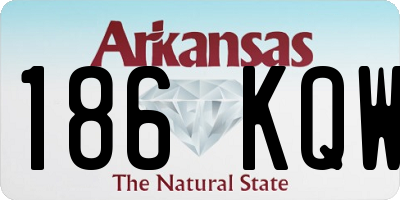 AR license plate 186KQW