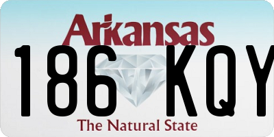 AR license plate 186KQY