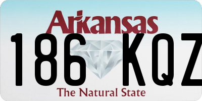 AR license plate 186KQZ