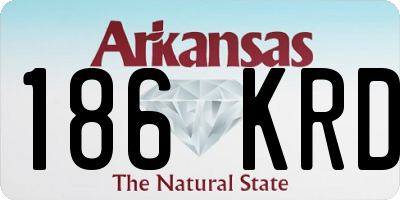 AR license plate 186KRD