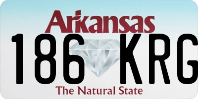 AR license plate 186KRG