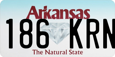 AR license plate 186KRN