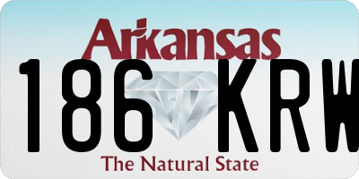 AR license plate 186KRW