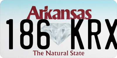 AR license plate 186KRX