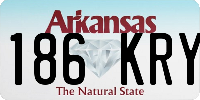AR license plate 186KRY