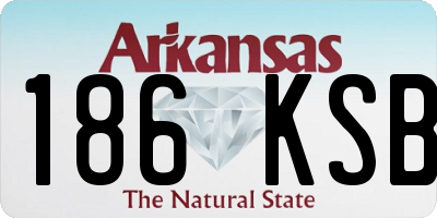 AR license plate 186KSB