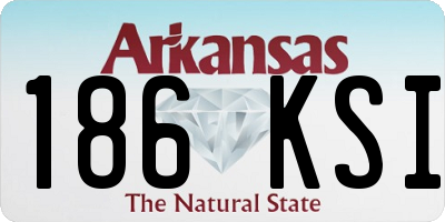 AR license plate 186KSI