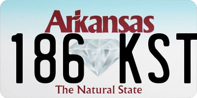 AR license plate 186KST