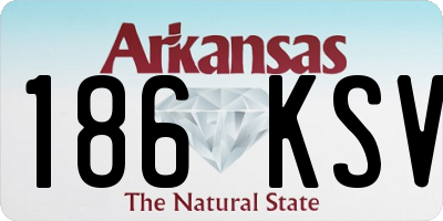 AR license plate 186KSV