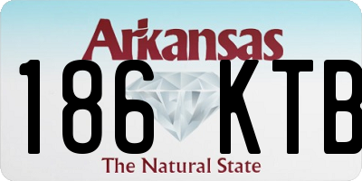 AR license plate 186KTB