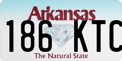 AR license plate 186KTC