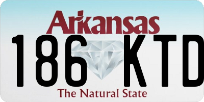 AR license plate 186KTD