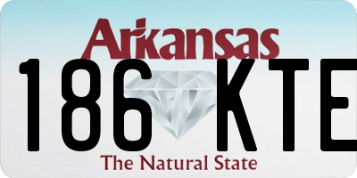 AR license plate 186KTE