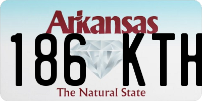 AR license plate 186KTH