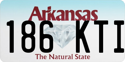 AR license plate 186KTI
