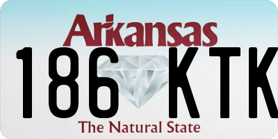 AR license plate 186KTK