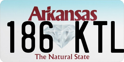 AR license plate 186KTL