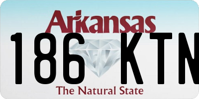 AR license plate 186KTN