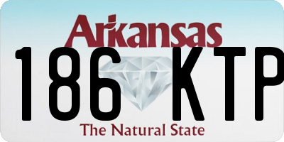 AR license plate 186KTP