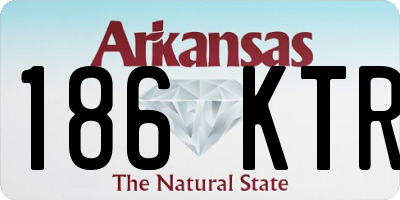 AR license plate 186KTR