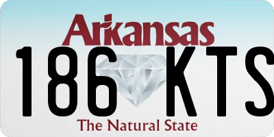 AR license plate 186KTS
