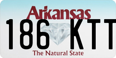 AR license plate 186KTT
