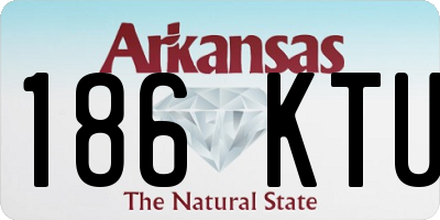 AR license plate 186KTU
