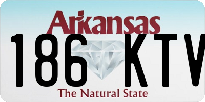 AR license plate 186KTV