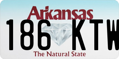 AR license plate 186KTW