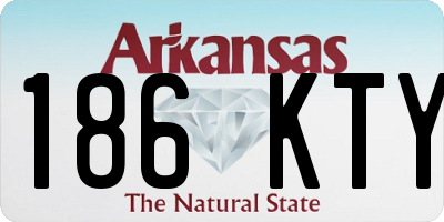 AR license plate 186KTY