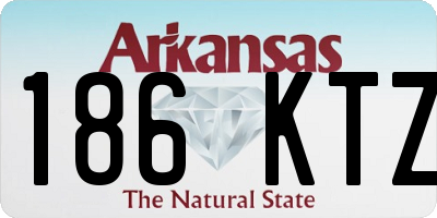 AR license plate 186KTZ