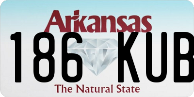 AR license plate 186KUB