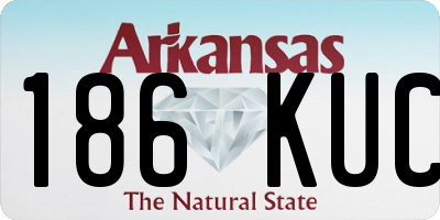 AR license plate 186KUC
