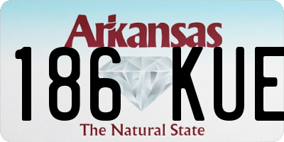 AR license plate 186KUE