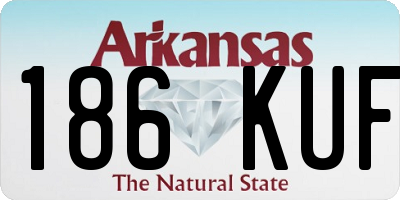 AR license plate 186KUF