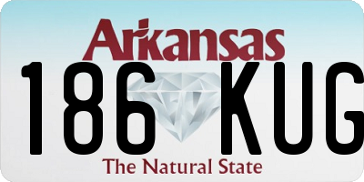 AR license plate 186KUG