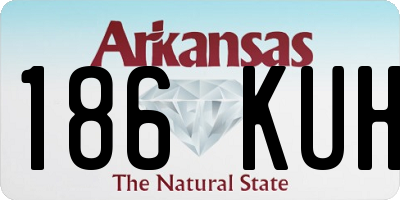 AR license plate 186KUH