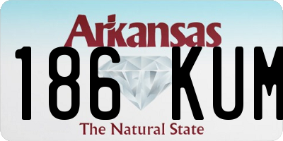AR license plate 186KUM