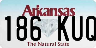 AR license plate 186KUQ