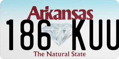 AR license plate 186KUU