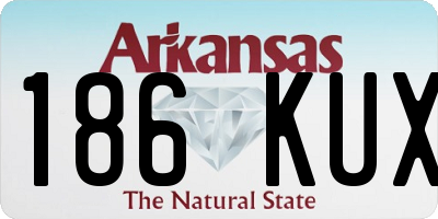 AR license plate 186KUX