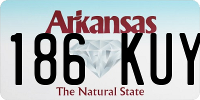 AR license plate 186KUY