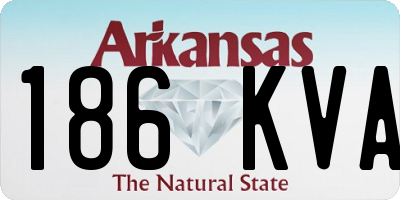 AR license plate 186KVA