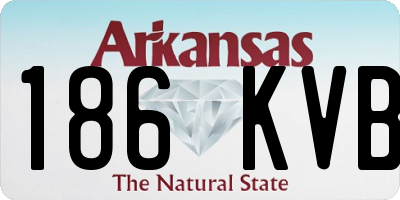 AR license plate 186KVB
