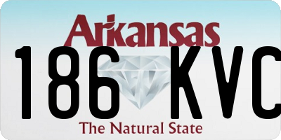 AR license plate 186KVC