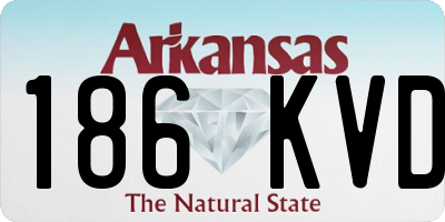 AR license plate 186KVD